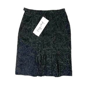 Joseph Ribkoff wool pencil metallic women skirt